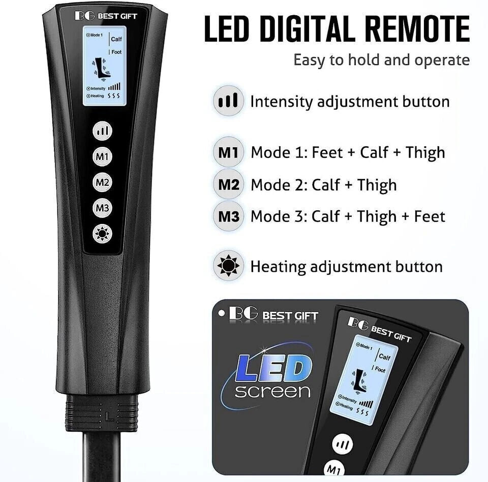 Leg Massager by Air Compression and Heat - $69.99