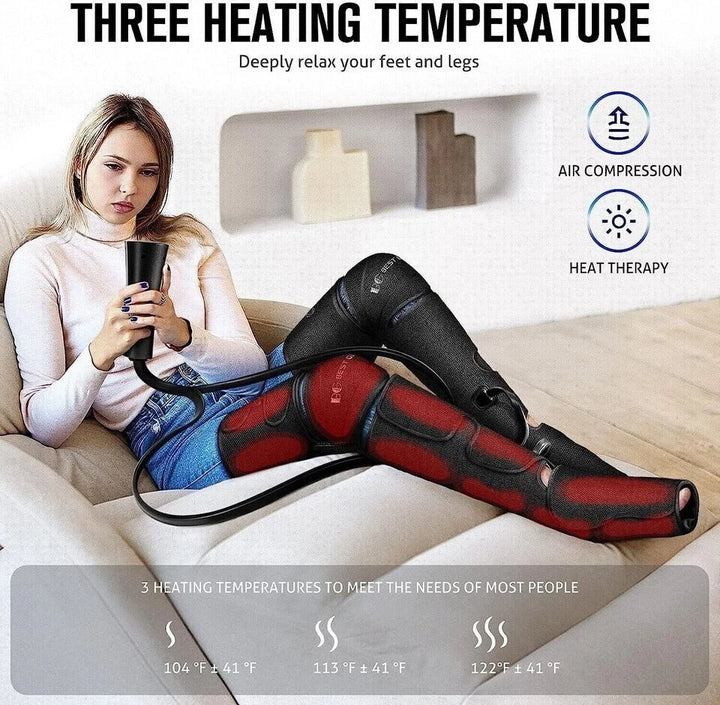 Leg Massager by Air Compression and Heat - $69.99